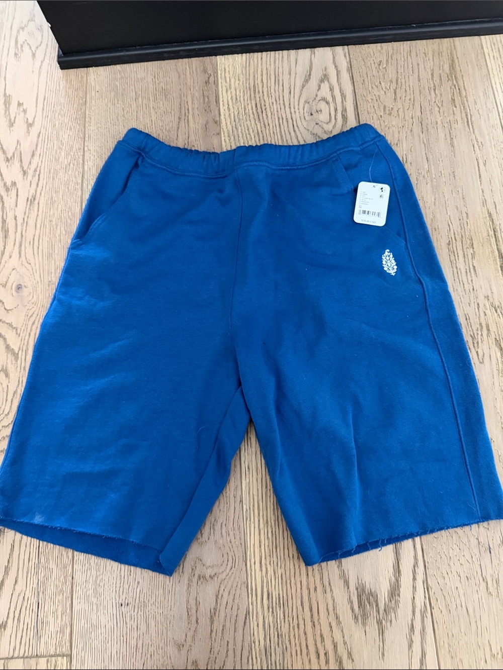 Free People Royal Blue Athletic Pull-On Shorts Size Medium